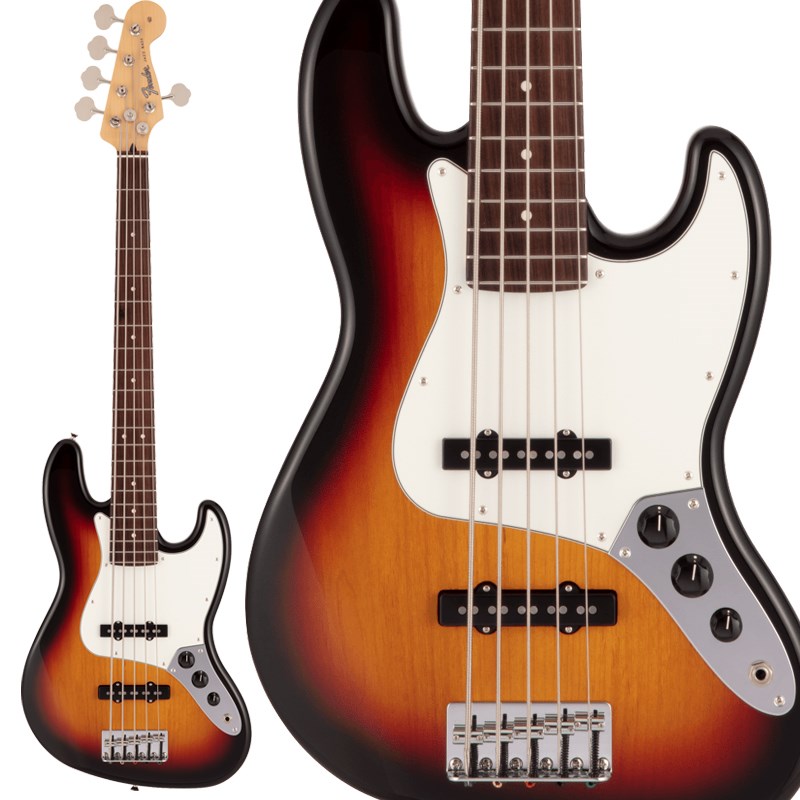 ■商品紹介Fender Made in Japan Hybrid II SeriesMade in Japan Hybrid IIは、ヴィンテージなルックスはそのままに、プレイヤーや音楽のジャンルを選ばないオールマイティーなモダンスペックを盛り込んだ、まさに「ハイブリッド」と呼ぶにふさわしいシリーズです。 リズム/リード問わず、どのギタリストやベーシストにもフィットする演奏性と楽器のトーンを兼ね備えた製品を、世界的にファンの多いMade in Japaneで実現しました。 Hybrid II Jazz Bass(R) Vは、定評あるアルダーボディに新設計のHybrid II Custom Voiced Single Coilピックアップを装備し、ヴィンテージスタイルのブリッジの下にはサスティンブロックを搭載。ヴィンテージスタイルチューナー、サテンフィニッシュのネック、Modern Cシェイプに9.5インチラジアスの指板とナロートールフレットがスムーズなプレイヤビリティを提供します。※画像はサンプルです。製品の特性上、杢目、色合いは1本1本異なります。■仕様詳細Body Material:AlderBody Finish: Gloss PolyurethaneNeck:Maple， Modern CNeck Finish: Satin Urethane Finish on Back， Gloss Urethane Finish on FrontFingerboard: Rosewood， 9.5 (241 mm)Frets:21， Narrow TallNut (Material/Width):Bone， 1.875 (47.6 mm)Tuning Machines: Vintage-StyleScale Length:34 (864 mm)Bridge: 5-Saddle Vintage-StylePickups: Hybrid II Custom Voiced Single Coil Jazz Bass(R)VControls: Volume 1. (Middle Pickup)， Volume 2. (Bridge Pickup)， Master ToneHardware Finish:ChromeStrings: Nickel Plated Steel (.045-.130 Gauges)ソフトケース付属検索キーワード：イケベカテゴリ_ベース_エレキベース_JBタイプ_Fender Made in Japan_Hybrid Jazz Bass_新品 SW_Fender Made in Japan_新品 JAN:0885978546206 登録日:2021/03/19 エレキベース フェンダー ふぇんだー フェンダージャパン フェンジャパ フェンダーJ ジャズべ ジャズベース