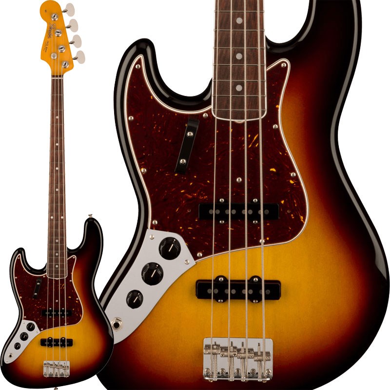  American Vintage II 1966 Jazz Bass Left-Hand (3-Color Sunburst/Rosewood)  Fender USA (新品)