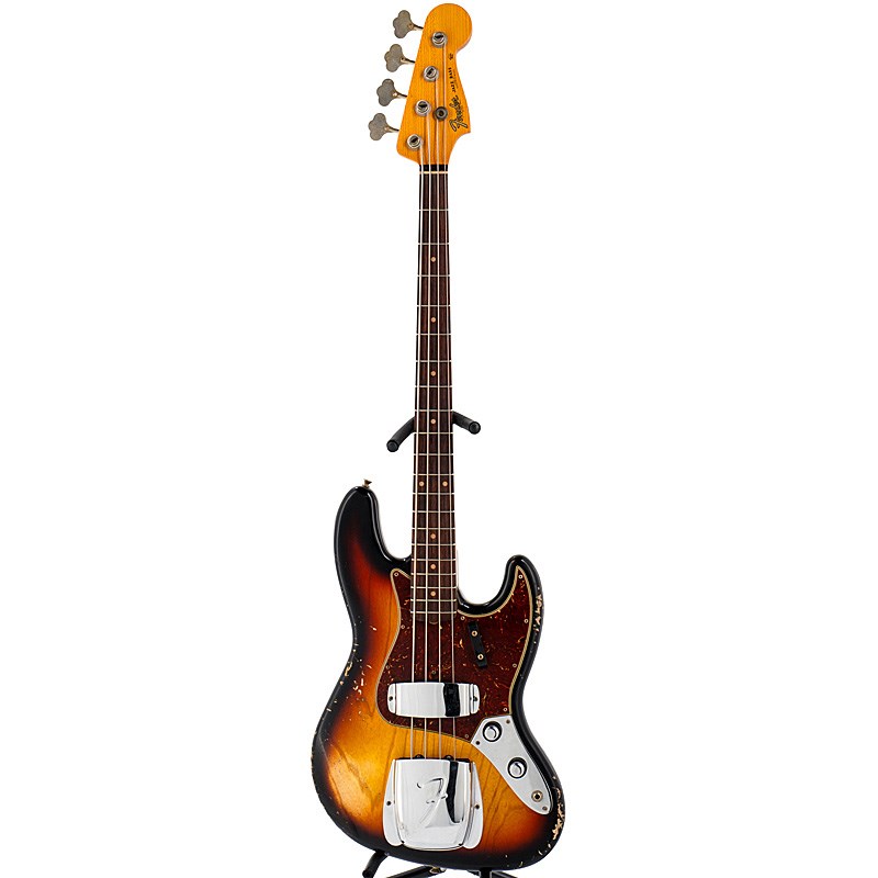 2024 Custom Collection Time Machine 1961 Jazz Bass Heavy Relic (Super Faded/Aged Bleached 3 Color Sunburst) 【決算売り尽くしセール】 Fender Custom Shop (新品)