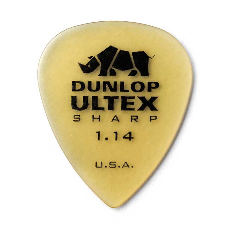 ■商品紹介Dunlop 433 ULTEX SHARP PICKDunlop Picksは多種多様なラインナップを取り揃え、その独特な質感から弦のタッチニュアンスが出やすくリリース感もスムーズなことから多くのプロミュージシャンに愛用されています。柔軟性と鋭いアタック効果を持つUltexピックは、シリーズ中最も広いダイナミックレンジを持ち、人の爪に最も近いと言われるUltex素材が表現の幅を新次元へと引き上げました。驚異的な弾力は驚くほど透明でクリーンなサウンドを生み出します。Ultex Sharpは、より優れた制御と速度のために、より薄く、彫刻された先端に向かって先細になる剛体を備えています。ピックのシームレスで輪郭のあるエッジは、さまざまな演奏面とトーンを提供します。検索キーワード：イケベカテゴリ_楽器アクセサリ_ピック_Dunlop (Jim Dunlop)_新品 SW_Dunlop (Jim Dunlop)_新品 JAN:0710137042711 登録日:2022/04/23 ピック ギターピック ダンロップ ジムダン ジムダンロップ