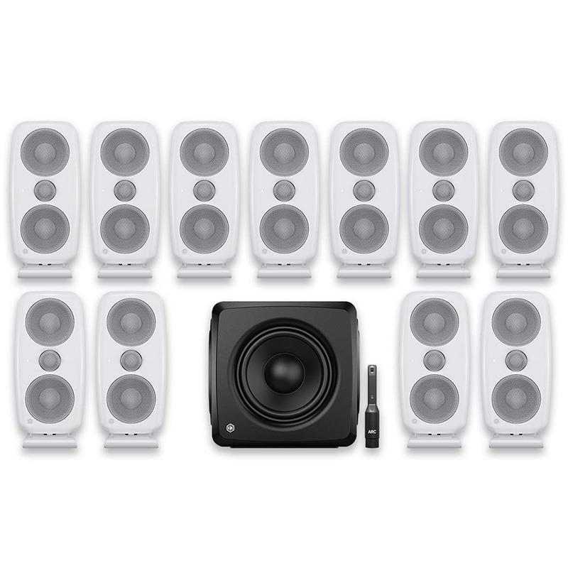 iLoud MTM MKII + iLoud Sub 7.1.4 Bundle (White)(iLoud 7.1.4 Immersive Bundles)(イマーシブ制作向け)(アイケーマルチメディア)(モニタースピーカー)(サブウーファー) IK Multimedia (新品)