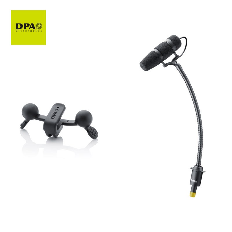 ■商品紹介※メーカー在庫切れの場合は納期2-4週間程お時間を頂く場合がございます。★明瞭度の高い音質で、楽器の響きを細部まで鮮やかに描き出す。楽器用マイクロホンの最高峰。■トランペットセット4099-DC-2-199-T・低感度マイク(4099-DC-2)×1・サックス/トランペット用クリップ(STC4099)×1・変換アダプター/HPF:80Hz(DAD4099-BC)×1・1.8mスタンダードケーブル(CM1618B00)×1・キャリングケースd:vote CORE4099 は、世界中の著名ミュージシャンやサウンドエンジニアから高い評価を獲得しているd:vote4099の音質をさらに向上させた、楽器用マイクロホンの最高峰モデルです。CORE テクノロジーの導入により、広大なダイナミックレンジを獲得。全体域にわたってひずみを抑えることで、ライブステージにおいて従来モデル以上に明瞭度の高い音質を実現します。●CORE テクノロジーによる明瞭度の高い音質「CORE」は、DPA の代名詞ともいえるミニチュア・カプセルのアンプ部を改良したことでひずみを最小限に抑え、広大なダイナミックレンジを獲得する新しいテクノロジーです。従来モデルと比較して、ダイナミックレンジは最大14dB 向上しています。またCORE テクノロジーにより全体域にわたってひずみが抑えられたことで、弦楽器が奏でる繊細な響きから、ドラムやトランペットの大音量まで、極めて明瞭かつ自然なDPA サウンドで収音することができます。●感度の異なる2モデルをラインナップ最大音圧レベルに10dB の差がある低感度モデルと高感度モデルの2モデルをラインナップしています。トランペットやドラムなど音圧の高い楽器には低感度モデルをお勧めします。また高感度モデルと低感度モデルはコネクター部が色分けされており、ひとめで簡単に区別することができます。●各社のワイヤレスシステムに対応d:vote CORE4099は、従来モデル同様、ワイヤレス変換アダプターを使用することで各社のワイヤレスシステムに対応します。ワイヤレスで使用することにより、ステージパフォーマンスの幅が格段に広がります。d:vote CORE4099に付属するウインドスクリーンは、マイク後方からの音の回り込みをより低減するため従来モデルと比べて大きめに設計されています。マイク本体やグースネック部などの構造は従来モデルと同一のため、楽器用クリップやケーブルなどのアクセサリー類はそのままご使用いただけます。マイクロホンと楽器用クリップなどのアクセサリーがパッケージされたセットモデルは全部で13種類、マイクロホン本体のみの単品モデルは2種類（高感度モデル/低感度モデル）をラインナップしています。このほか、マイクロホン10本と楽器用クリップ25個、またはマイクロホン4本と楽器用クリップ10個をペリケースに収納しているツアリングキットも用意しています。■低感度モデル(4099-DC-2)仕様◎指向特性：超単一指向性◎カートリッジ：プリポラライズド・コンデンサー型◎周波数レンジ(±2dB、20cm)：80Hz〜15kHz（2dBソフトブースト@10〜12kHz）◎感度(±3dB)：−54dB re 1V/Pa◎等価雑音レベル(Aウェイト)：28dB SPL◎全高調波ひずみ(THD)：1%以下(137dB SPL、ピーク)◎ダイナミックレンジ(代表値)：109dB◎最大音圧レベル：152dB◎出力インピーダンス：MicroDot：30〜40Ω、DAD6001またはDAD4099：100Ω◎ケーブル引き伸ばし可能距離：最大300m(DAD6001またはDAD4099使用時)◎電源：ファンタムDC48V±4V（DAD4099、DAD6001使用時）、DC5〜50V（ワイヤレス用アダプター使用時)◎コネクター：MicroDot◎マイクロホン部寸法：φ5.4×全長45mm◎質量：約27g　※ケーブル・コネクター除く◎色：黒◎ケーブル長：1.8m◎グースネック長：140mm検索キーワード：イケベカテゴリ_レコーディング_マイク_コンデンサーマイク_DPA_新品 SW_DPA_新品 JAN:5713055015190 登録日:2018/05/19 マイク コンデンサーマイク コンデンサマイク レコーディングマイク