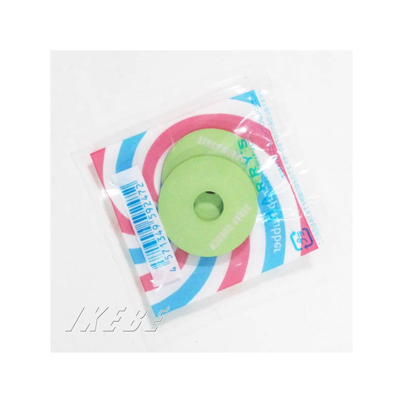 ■商品紹介ありそうでなかったラバー製のストラップ留めが登場！ 特別な取り付け加工なしで簡単に装着可能。適度な厚みで柔軟性もあり、Gibson系の小さいエンドピンから少し大きめなエンドピンまで幅広くご使用いただけます。パッケージも遊び心満載！ 【※ご注意】この商品はあくまで補助的なものです。楽器の落下などには充分にご注意ください。■本体材質：エチレンプロピレンゴム■内容量：2枚入り■カラー：GREEN検索キーワード：イケベカテゴリ_楽器アクセサリ_メンテナンス用品_その他メンテナンス用品_HARRY'S_新品 SW_HARRY'S_新品 JAN:4571349592472 登録日:2010/11/02 ギターパーツ パーツ ハリーズ