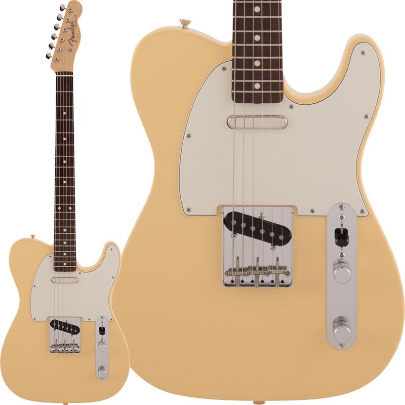 ■商品紹介Made in Japan Traditionalフェンダーの伝統的な楽器製作の美学と日本の洗練されたクラフトマンシップを融合することで導き出されたMade in Japan Traditionalシリーズ。フェンダーの正統なDNAが、確かなMade in Japanクオリティで蘇ります。Made in Japan Traditional 60s Telecasterはグロスフィニッシュのバスウッドボディを採用。21本のヴィンテージスタイルフレットを装備した9.5インチラジアスのU シェイプメイプルネックがTraditionalシリーズならではのクラシカルな演奏製を提供します。3つのスレデッドスチールサドル付きヴィンテージスタイルTeleブリッジ、そしてTraditionalシリーズのために選定されたオリジナルピ ックアップはリアルで音楽的なヴィンテージトーンを奏でます。細めに設計されたナット幅は日本のプレイヤーにも弾きやすい仕様となっています。堅実なギタークラフトマンシップと、プレイヤーのニーズに柔軟に対応する答えが、本シリーズに反映されています。※画像はサンプルです。製品の特性上、杢目、色合いは個体ごとに異なります。■仕様詳細Series: TraditionalBody Material: BasswoodBody Finish: Gloss PolyesterNeck: Maple， U ShapeNeck Finish: Gloss UrethaneFingerboard: Rosewood， 9.5 (241 mm)Frets: 21， VintagePosition Inlays: White Dot (Rosewood)Nut (Material/Width): Bone， 1.615 (41.02 mm)Tuning Machines: Chrome Die-CastScale Length: 25.5 (648 mm)Bridge: 3-Saddle Vintage Style Tele with Threaded Steel SaddlesPickguard: 3-Ply Mint GreenPickups: Vintage-Style Single-Coil Tele (Bridge)， Vintage-Style Single-Coil Tele (Neck)Pickup Switching: 3-Position Blade:Position 1. Bridge PickupPosition 2. Bridge and Neck PickupsPosition 3. Neck PickupControls: Master Volume， Master ToneControl Knobs: Knurled Flat-TopHardware Finish: Nickel/ChromeStrings: Nickel Plated Steel (.009-.042 Gauges)ギグケース付属検索キーワード：イケベカテゴリ_エレキギター_TLタイプ_Fender Made in Japan_Traditional Telecaster_新品 SW_Fender Made in Japan_新品 JAN:0885978483709 登録日:2021/04/21 エレキギター フェンダー ふぇんだー フェンダージャパン フェンジャパ フェンダーJ テレキャスター テレキャス