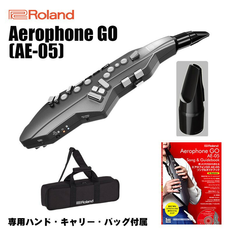 Aerophone GO AE-05+交換用マウスピース+ソング＆ガイドブックセット【純正バッグ・台数限定ウインドシンセスタンド付】 Roland (新品)