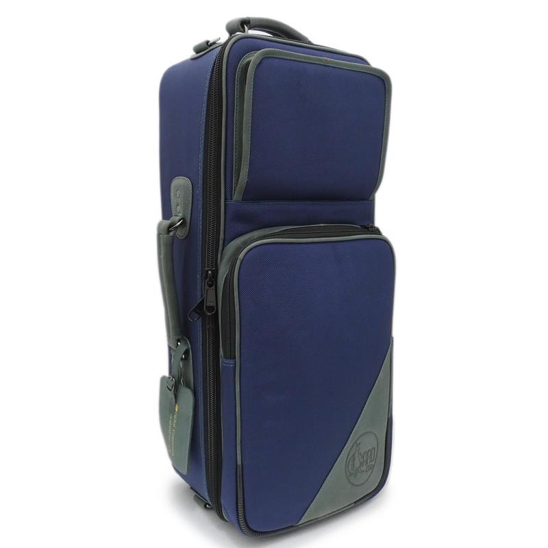 ガードバッグス / エリート シリーズ 4-ECSNB-H トランペット用 ダブル ケース / ネイビー ナイロン・グリーン レザー トリム GARD BAGS (新品)