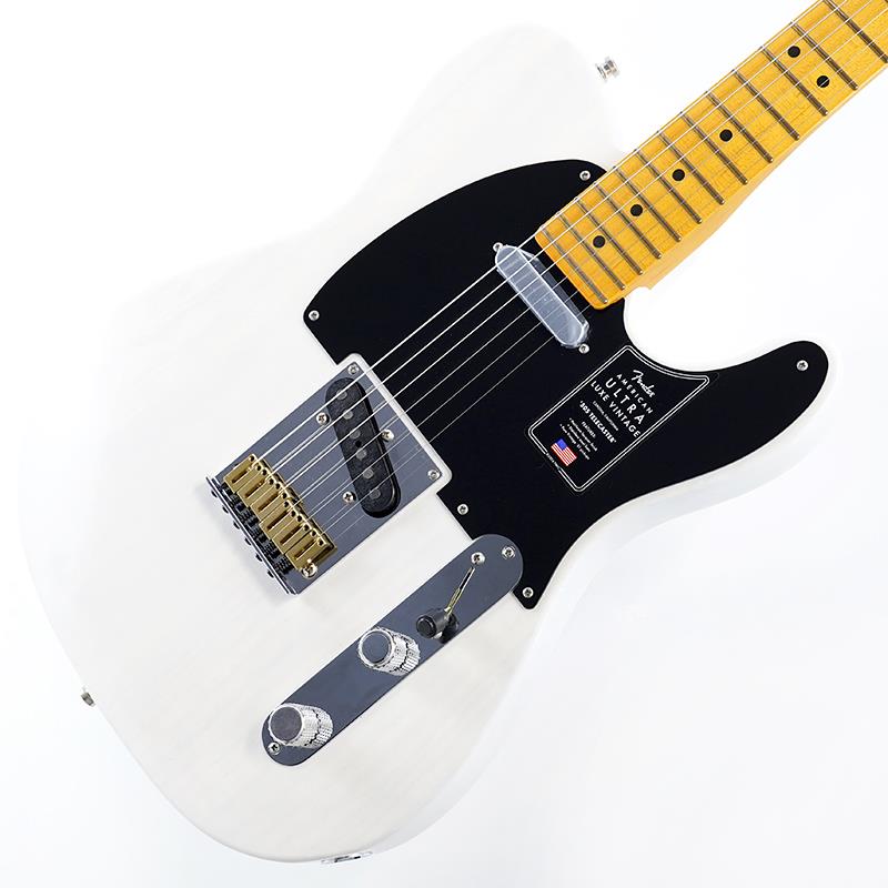 ■商品紹介Fender American Ultra Luxe Vintage Series革新とクラフトマンシップの頂点を象徴するFender American Ultra Luxeは、プレミアムエレクトリックギターの新たな基準を打ち立てます。American Ultra Luxe Vintageシリーズは、フェンダーの伝統のタイムレスでクラシックな気品と妥協のないモダンなパフォーマンスが融合したモデルをラインナップしています。American Ultra Luxe Vintage 50s Telecasterは、厳選されたアッシュまたはアルダー材をボディに使用し、洗練された滑らかなコンターデザインがHeirloomエイジドラッカーフィニッシュを引き立てます。精緻な演奏性を追求したModern Dシェイプのクォーターソーンメイプルネックには、Ultraロールドエッジ加工が施され、ステンレススチールミディアムジャンボフレット、蓄光式Luminlayサイドドット、Graph Tech TUSQナットといったハイスペックを実現。さらに、ハイポジションへのアクセスを飛躍的に高めるテーパードネックヒールも採用しています。ピックアップにはPure Vintage ’51 Teleを搭載し、クリアで煌びやかなクリーントーンから、豊かで表現力あふれるリードトーンまで、クラシックなフェンダーサウンドを奏でます。ハードウェアには、6ブラスブロックサドル・スルーボディブリッジ及び、素早い弦交換と優れたチューニング安定性を誇るデラックスロッキングショートポストチューナーを装備し、高い演奏性を提供します。American Ultra Luxe Vintage 50s Telecasterは、クラシックなデザインと唯一無二の存在感を備えながら、現代のパフォーマンスにおいても一切の妥協がない一本です。※画像はサンプルです。製品の特性上、杢目、色合いは個体ごとに異なります。■仕様詳細Series: American Ultra Luxe VintageBody Material: AshBody Finish: Heirloom Nitrocellulose LacquerNeck: Maple， Modern DNeck Finish: Heirloom Nitrocellulose LacquerFingerboard: Maple， 10 to 14 Compound Radius (254 mm to 355.6 mm)Frets: 22， Medium Jumbo Stainless SteelPosition Inlays: Black DotNut (Material/Width): TUSQ， 1.685 (42.8 mm)Tuning Machines: Deluxe Locking Short PostScale Length: 25.5 (64.77 cm)Bridge: 6-Saddle American Tele with Brass Block SaddlesPickguard: 1-Ply BlackPickups:Pure Vintage ‘51 Single-Coil Tele (Bridge)Pure Vintage ‘51 Single-Coil Tele (Neck)Pickup Switching: 3-Position Blade:Position 1. Bridge PickupPosition 2. Bridge and Neck PickupsPosition 3. Neck PickupSpecial Electronics: S-1 Switch Activates Series Wiring Option in Any Pickup Position (Bypasses Pickup Selector Switch)Controls: Master Volume (S-1 Switch)， Master ToneControl Knobs: Heavy Knurled Flat-TopHardware Finish: Nickel/ChromeStrings: Fender USA 250L Nickel Plated Steel (.009-.042 Gauges)， PN 0730250403Case/Gig Bag: Deluxe Tweed Hardshell検索キーワード：イケベカテゴリ_エレキギター_TLタイプ_Fender USA_American Ultra_新品 SW_Fender USA_新品 JAN:0885978226610 登録日:2025/08/14 エレキギター フェンダー ふぇんだー フェンダーUSA アメリカンウルトラ アメトラ
