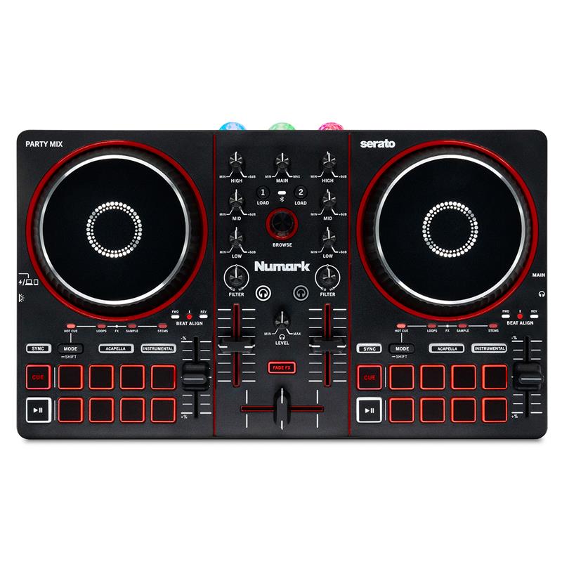 Party Mix III 【内蔵ライト搭載 コンパクトDJコントローラー】(ヌマーク) Numark (新品)