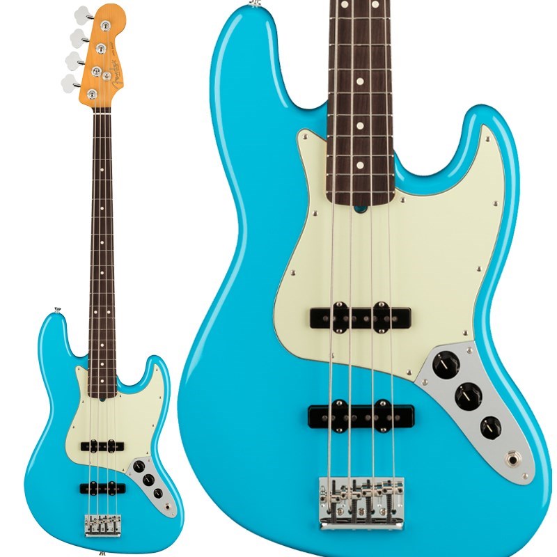 American Professional II Jazz Bass (Miami Blue/Rosewood)【生産完了品】【The Spring Summer 2026 Campaign】 【大決算セール】 Fender USA (新品)