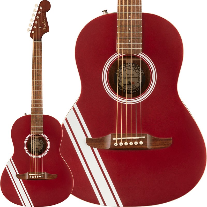 ■商品紹介Sonoran Miniはコンパクトなサイズの中にスケール感とパンチのあるサウンドを詰め込んでいます。スプルーストップにマホガニーバック＆サイドを採用したこのギターは、24.1インチスケールでありながら、フルサイズギターのようなトーンを実現します。Californiaシリーズの他のモデルと同様に、Sonoran Miniはフェンダーエレクトリックギターのレガシーにインスパイアされた6連ペグ仕様のStratocaster(R)ヘッドストックをフィーチャーしています。また、ウォルナット材の指板とブリッジ、Nuboneナットとサドルを採用するなど、プレミアムな仕様となっています。小さめの楽器を探しているプレイヤーや、旅行に気軽に持っていけるギターを探している方にも、Sonoran Miniはお勧めです。【お取り寄せ】※画像はサンプルです。製品の特性上杢目は一本一本異なります。※こちらの商品はお取り寄せ対応商品となりますメーカーに在庫のご用意がございます際は、通常1週間程でのお取り寄せが可能でございます。メーカーに在庫のご用意がございません際は、数ヶ月お時間を頂く可能性がございます。詳しい在庫状況・納期につきましては、お問い合わせください。■仕様詳細Body Shape: Sonoran MiniBody Top: Laminated SpruceSide & Back: Laminated MahoganyNeck Material: NatoHead Stock: StratocasterFingerboard: WalnutNeck Shape: C ShapeScale Length: 24.1 (612 mm)Fingerboard Radius: 15.75 (400 mm)Number of Frets: 18String Nut: Graph Tech NuBoneNut Width: 1.69 (43 mm)Electronics: NoneTuning Machines: Vintage-Style with Aged White Plastic Buttonsソフトケース付属検索キーワード：イケベカテゴリ_アコースティック・エレアコギター_アコースティックギター_Fender Acoustics_California_新品 SW_Fender Acoustics_新品 JAN:0885978671571 登録日:2023/10/17 アコースティックギター アコギ フェンダー ふぇんだー