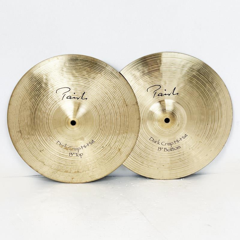 USED 中古 Signature The Line Dark Crisp HiHat 13 pair [Top 768g/Bottom 1206g] PAiSTe (ユーズド やや使用感あり)