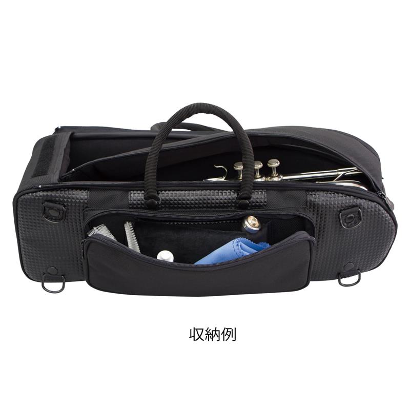イケベ楽器楽天ショップの翌日配達 キャロルブラス / シングル トランペット用 ソフト ケース CAROL BRASS (新品)｜アングル3