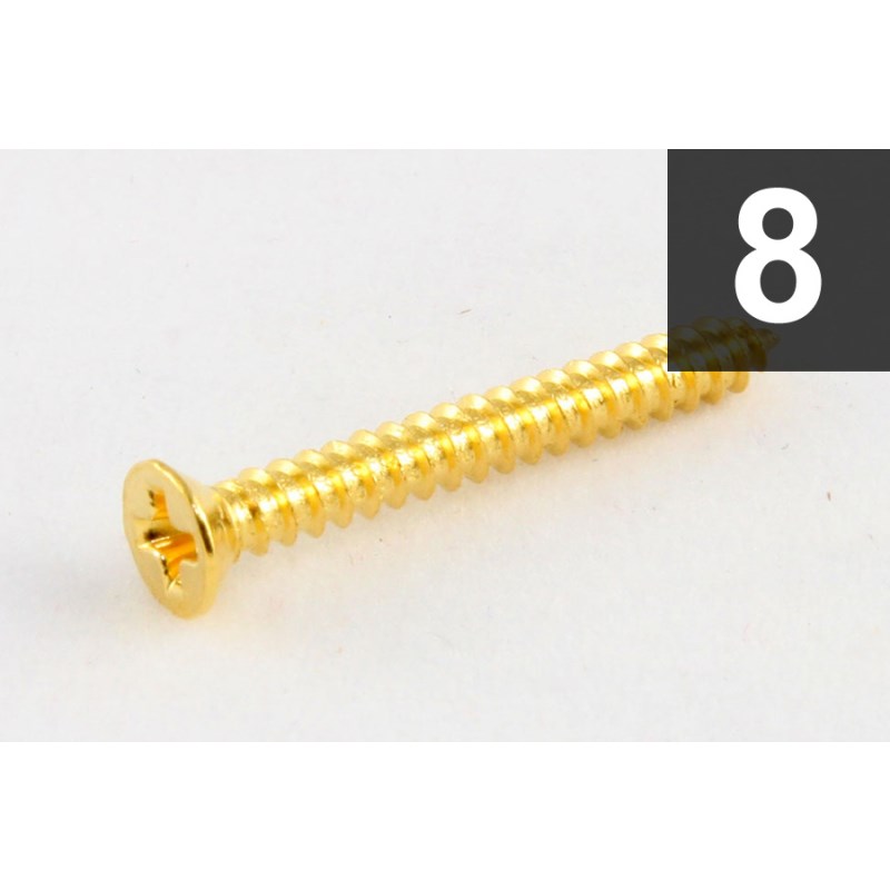 �ڴ��ָ��ꥻ����� Pack of 8 Gold Humbucking Ring Screws [7564] ALLPARTS (����)