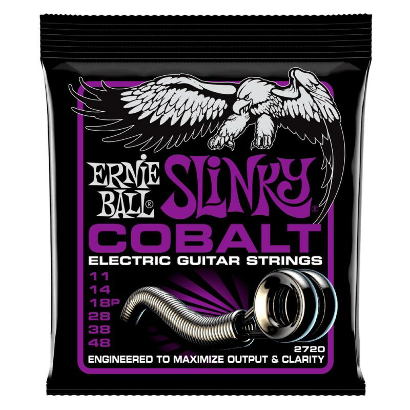 �ڴ��ָ��ꥻ����� Power Slinky Cobalt Electric Guitar Strings #2720 ERNIE BALL (����)