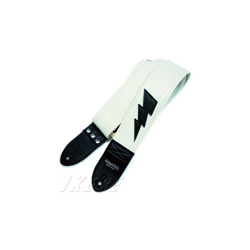 Lightning Bolt WH Couch Guitar Strap (新品)