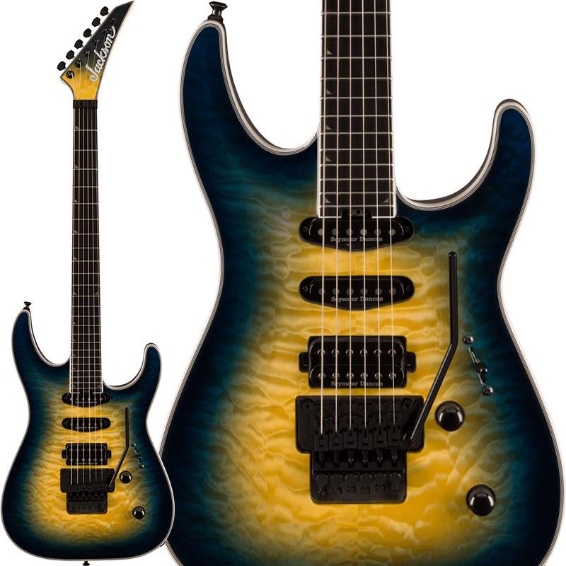 ■商品紹介【B級特価品！】メーカーアウトレット品のため、擦り傷や打痕、塗装不良などが御座いますが演奏に影響は御座いません。また、本製品は倉庫取り扱い在庫となり、実際の傷箇所写真等をお送りすることが出来かねます。傷など外装を気にさせる場合には新品の製品をご検討ください。店舗で試奏をご希望の場合には事前に店舗までお問い合わせをお願いいたします。Jackson Pro Plus SeriesPro Plus SLA3Qは、バインディングされたキルトメイプルトップの6-plyアーチドオクメボディに、環境の影響を最小限に止めるをフィーチャーしています。ナット部からハイポジションに向けて徐々にフラットな形状になる12-16インチコンパウンドラジアスのバウンドエボニー指板には、24本のジャンボステンレススチールフレットを装備し、手作業によるオイルフィニッシュがされたネックバックが快適な演奏性を提供します。アグレッシブなプレイスタイルをサポートするモダンなSeymour Duncan Distortionハムバッカーは、高出力でとパワフルなローエンドを提供し、Seymour Duncan Custom Flat Strat SSL-6 RWRPシングルコイルミドルピックアップとSeymour Duncan Custom Flat Strat SSL-6ネックピックアップからは、澄み切ったなハイエンド、スピード感のあるミッドレンジが得られ、クリーントーンから激情のディストーションサウンドまでをカバーし、様々なジャンルに対応します。5ウェイブレードピックアップスイッチング、1ボリューム、1トーンコントロールで多彩なサウンドが手に入れられます。高精度のイントネーションと安定したチューニングを提供する埋め込み式のFloyd Rose 1000 Seriesダブルロッキングトレモロにより、表現力豊かなアーム奏法が可能です。※本商品はB級特価品となります為、ボディ全体的に擦り傷が多く見受けられる他、打痕やパーツのくすみが散見します。※保証に関しましてはプレイアビリティに関する点のみとなり、通常とは異なるアウトレット保証となります。※画像はサンプルです。製品の特性上、杢目、色合いは個体ごとに異なります。■仕様詳細Body Material: OkoumeBody Finish: GlossNeck: 3-Piece Maple/Walnut/MapleNeck Finish: OiledFingerboard: Ebony， 12 to 16 Compound Radius (304.8 mm to 406.4 mm)Frets: 24， Jumbo Stainless SteelPosition Inlays: Pearloid Piranha Tooth (Ebony)Nut (Material/Width): Floyd Rose 1000 Series Locking， 1.6875 (42.86 mm)Tuning Machines: Jackson Sealed Die-CastScale Length: 25.5 (64.77 cm)Bridge: Floyd Rose 1000 Series Double-Locking Tremolo (Recessed)Pickups: Seymour Duncan Distortion TB-6 (Bridge)Seymour Duncan Flat Strat SSL-6 Single-Coil (Middle)Seymour Duncan Flat Strat SSL-6 RWRP Single-Coil (Neck)Pickup Switching: 5-Position Blade:Position 1. Bridge PickupPosition 2. Inner Coil of Bridge and Middle PickupPosition 3. Neck and Bridge Outer CoilPosition 4. Neck and Middle PickupPosition 5. Neck PickupControls: Volume， ToneControl Knobs: Dome-StyleHardware Finish: Black， GoldStrings: Nickel Plated Steel (.009-.042 Gauges)Case/Gig Bag: Included Jackson Gig Bag (p/n 2911512106)検索キーワード：イケベカテゴリ_エレキギター_STタイプ_Jackson_アウトレット SW_Jackson_アウトレット JAN:2500010711180 登録日:2025/07/04 エレキギター ジャクソン