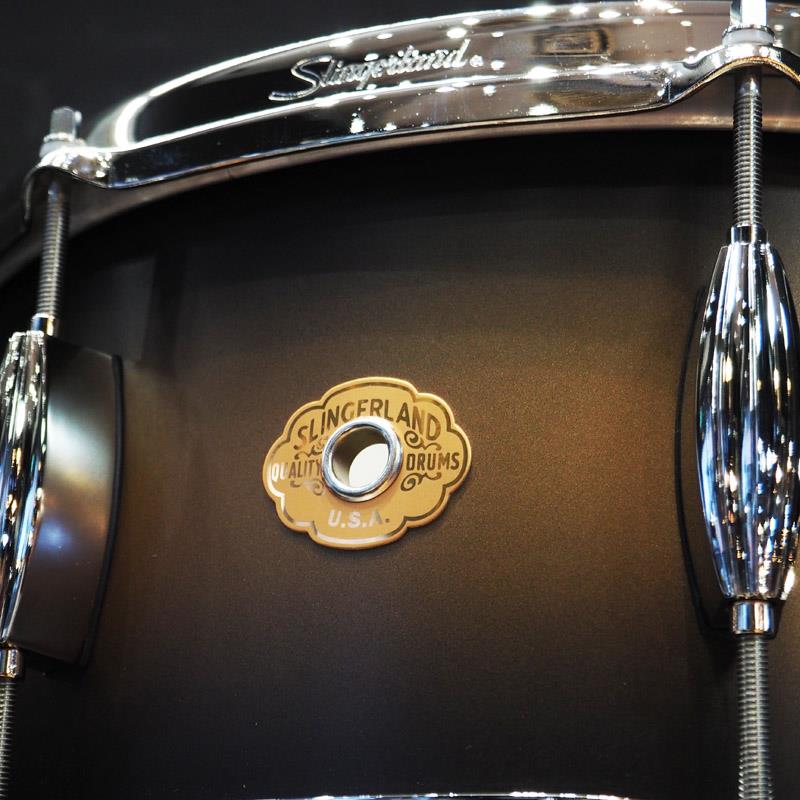 Radio King Artist Snare Drum 14×6.5 [Black and Gold Lacquer/SLLS6514SSK372] Slingerland (新品)