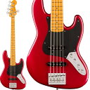 翌日配達 American Ultra II Jazz Bass V (Sinister Red/Maple) 【数量限定ダブルケースキャンペーン】 Fende...