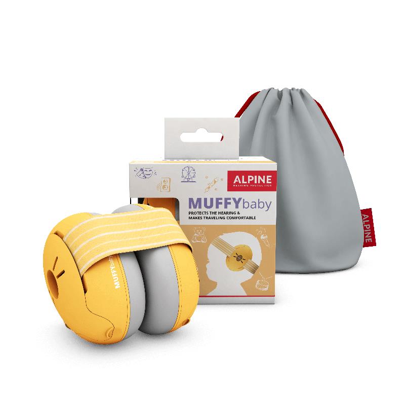 MUFFY BABY CLASSIC 【イエロー】【ベビー用イヤーマフ】 (アルパイン) ALPINE HEARING PROTECTION (新品)