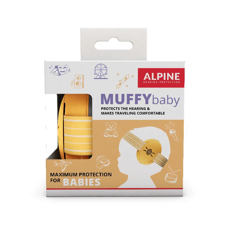 MUFFY BABY CLASSIC 【イエロー】【ベビー用イヤーマフ】 (アルパイン) ALPINE HEARING PROTECTION (新品)