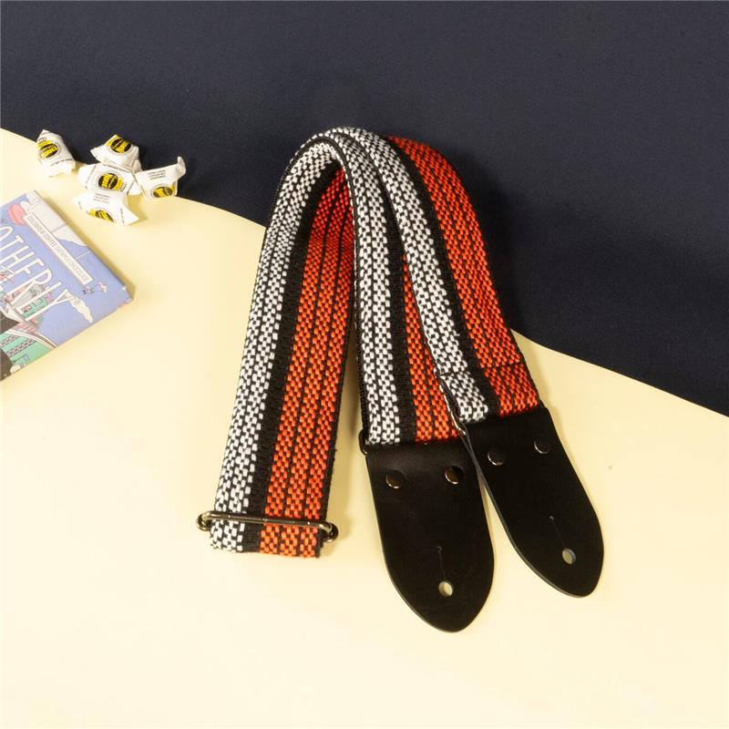 へいらっしゃい！ギターストラップ 朱色 tsundrum_chan (新品)