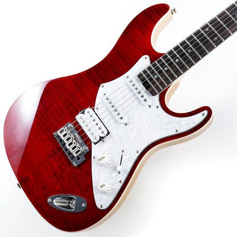 ■商品紹介Aria 714-AE200 New Colorアリア・エバーグリーンは、スタンダードなスタイルを基に開発。色褪せず長い間使っていただける事を願い開発されたモデルです。フレイムメイプルに鮮やかなカラーを採用。S-S-H のピックアップレイアウトにコイルタップスイッチを搭載し、幅広いサウンドメイクが可能です。※画像はサンプルです。製品の特性上、杢目、色合いは一本一本異なります。■仕様詳細Body : Flamed Maple Lamination PoplarNeck : Maple， Heel-less Bolt-onFingerboard : RosewoodFrets : 22 FretScale : 648 mmPickups : OS-5 x 2 (Alnico 5)，CPH-1 Classic Power (Alnico-5)Controls : Volume， Tone(Push/Pull Coil-tap SW)，5-way PU Selector SWBridge: Wilkinson WOV06Hardware: Chromeギグケース付属検索キーワード：イケベカテゴリ_エレキギター_STタイプ_Aria ProII_新品 SW_Aria ProII_新品 JAN:4944465648239 登録日:2025/04/20 エレキギター アリア アリアプロ アリアプロ2