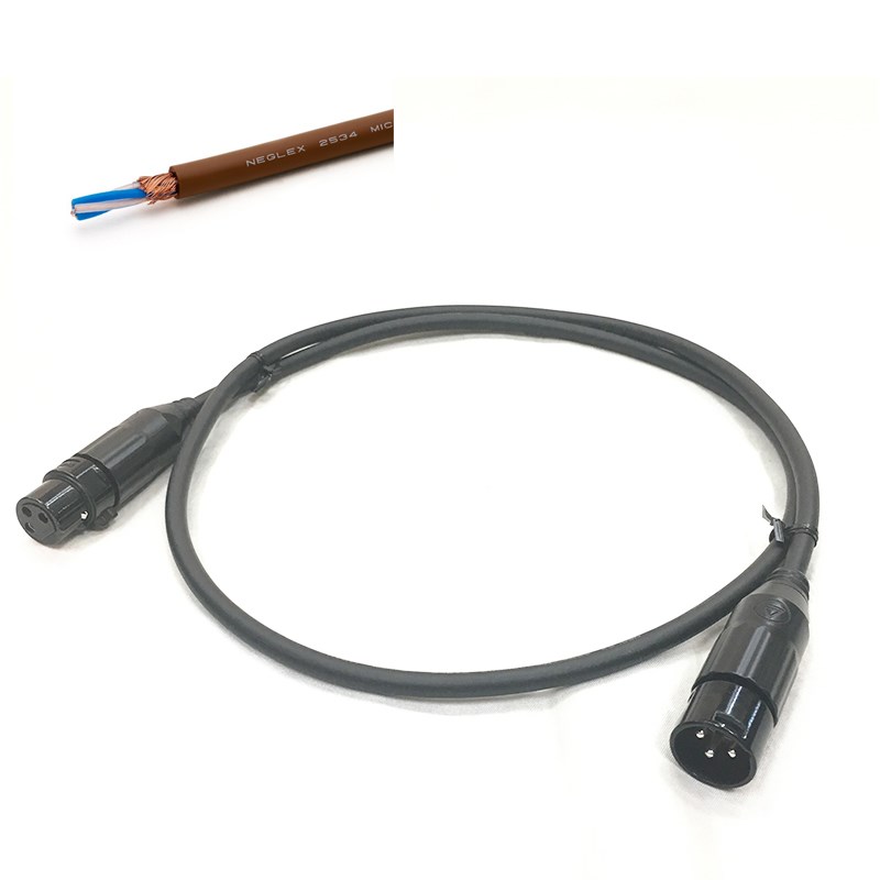 2534 XLR 茶/3.0m【assy by oyaide・XLR(F)-XLR(M)】【お取り寄せ商品・受注生産の為、納期別途ご案内】 MOGAMI (新品)