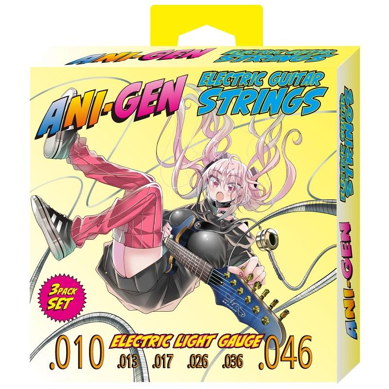 ANI-GEN エレキギター用3SETパック弦(10-46)[ANI-SE10] Kikutani (新品)
