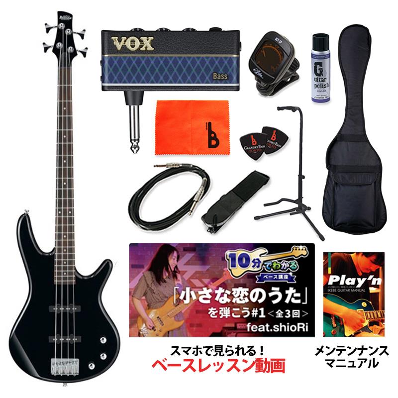 Italian Guitars - GSR180-BK 【ベース初心者入門セット】 Ibanez (新品)