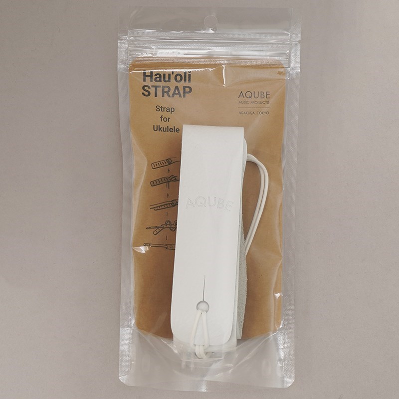 ハウオリ ウクレレストラップ 220 (WHITE) アクビ AQUBE MUSIC PRODUCTS (新品)