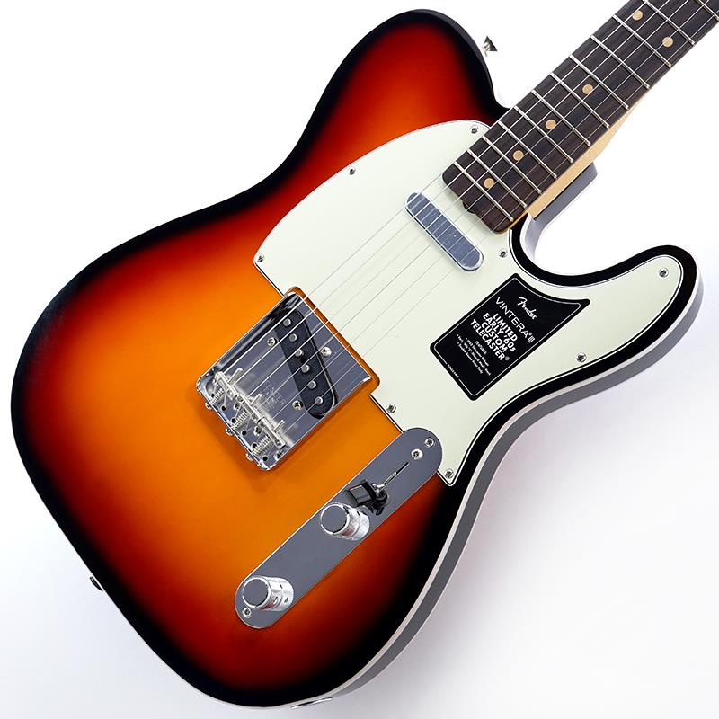■商品紹介Vintera III SeriesVintera IIIシリーズは、50年代、60年代、70年代の象徴的なFenderギターのルックス、フィール、そしてトーンを忠実に再現した、細部までこだわったヴィンテージ復刻モデルをラインナップしています。Limited Edition Vintera III Early '60s Custom Telecasterは、ダブルバウンドのアルダーボディにローズウッド指板備えたメイプルネックを組み合わせ、パンチとクリアな明瞭度を備えた、紛れもないフェンダーサウンドを生み出します。オーセンティックな60年代初期のCシェイプネックは、手に自然に馴染む、どこか懐かしい弾き心地を提供。7.25インチラジアス指板とヴィンテージトールフレットが、抜群の快適性と優れた演奏性を実現します。サウンドの要となるピックアップには、丁寧に作り込まれた60年代中期仕様のヴィンテージスタイルピックアップを2基搭載し、Fenderサウンドを確立したブライトでエッジの効いたトーンを余すことなく表現します。ヴィンテージスタイルのスチール製3スレデッドサドルブリッジは60年代らしいトゥワングトーンを生み出します。ヴィンテージスタイルの様々なディテールがクラシックな美しさをエンハンスし、当時に忠実なチューニングマシンが高いチューニング精度を実現します。Vintera IIIに注ぎ込められた細部のすべてがFenderの歴史を語り、本格的なヴィンテージスピリットと伝説的なサウンドを提供します。※画像はサンプルです。製品の特性上、杢目、色合いは個体ごとに異なります。ギグバッグ付属■仕様詳細Series: Vintera IIIBody Material: Double-Bound AlderBody Finish: Gloss PolyesterNeck: Maple， Early ‘60s CNeck Finish: Gloss UrethaneFingerboard: Round-Laminated Rosewood， 7.25 (184.1 mm)Frets: 21， Vintage TallPosition Inlays: Clay DotNut (Material/Width): Bone， 1.650 (42 mm)Tuning Machines: Fender Vintage-StyleScale Length: 25.5 (648 mm)Bridge: 3-Saddle Vintage Style Tele with Threaded Steel SaddlesPickguard: 3-Ply Mint GreenPickups:Vintage-Style 1963 Single-Coil Tele (Bridge)Vintage-Style 1963 Single-Coil Tele (Neck)Pickup Switching: 3-Position Blade:Position 1. Bridge PickupPosition 2. Bridge and Neck PickupsPosition 3. Neck PickupControls: Master Volume， Master ToneControl Knobs: Knurled Flat-TopHardware Finish: Nickel/ChromeStrings: Fender USA 250L Nickel Plated Steel (.009-.042 Gauges)， PN 0730250403Case/Gig Bag: Included: Deluxe Gig Bag検索キーワード：イケベカテゴリ_エレキギター_TLタイプ_Fender MEX_Vintera_新品 SW_Fender MEX_新品 JAN:0885978959679 登録日:2026/04/16 エレキギター フェンダー ふぇんだー フェンダーMEX フェンダーメキシコ ビンテラ ヴィンテラ