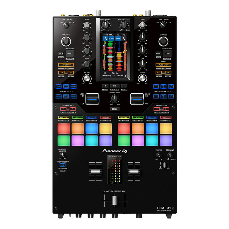 あす楽 DJM-S11 【無償版Serato DJ Pro / rekordbox対応】【プロフェッショナル 2ch DJミキサー】 Pioneer DJ (新品)