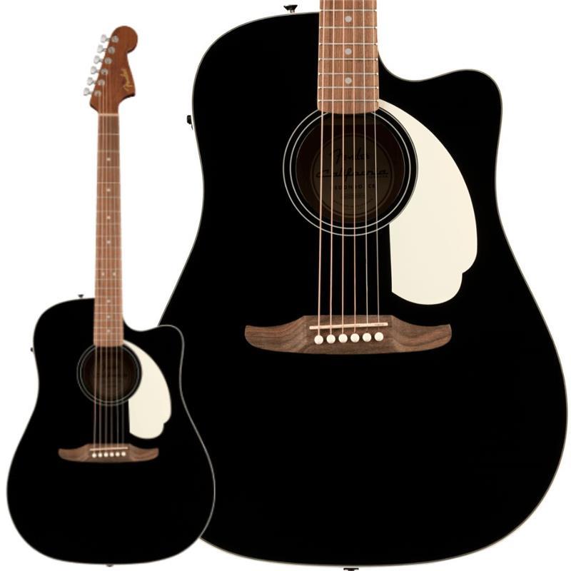Garrison - 【期間限定！アクセ11点セット付き！】California Standard Redondo CE Spruce Top Ivory Pickguard Black フェンダー Fender Acoustics (新品)