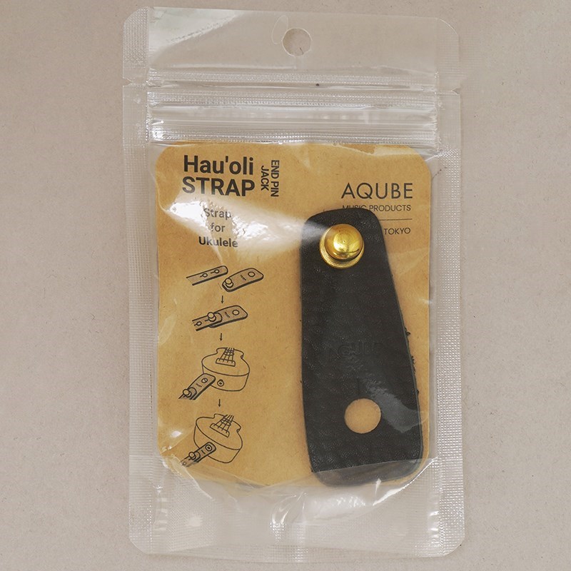 ハウオリ ウクレレエンドピンジャックパーツ214 (BLACK) アクビ AQUBE MUSIC PRODUCTS (新品)