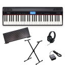 GO:PIANO Entry Keyboard (GO-61P)+X型スタンド&汎用ヘッドホン付き【kbdset】(電子ピアノ) Roland (新品)