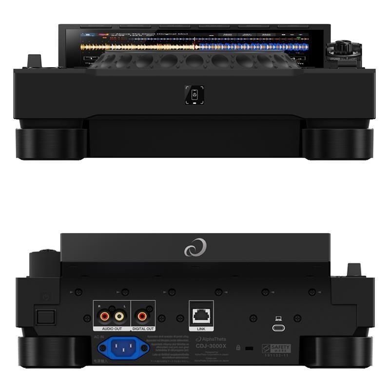 イケベ楽器楽天ショップのCDJ-3000X + DJM-A9 クラブスタイル11点SET 【PRO DJ LINK用スイッチングハブ & 高品質USB＆RCAケーブル付属】(アルファシータ) AlphaTheta (新品)｜アングル3
