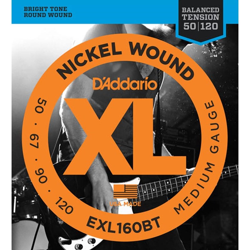 EXL160BT Balanced Tension Nickel Wound Electric Bass Strings (Medium) D��Addario ...