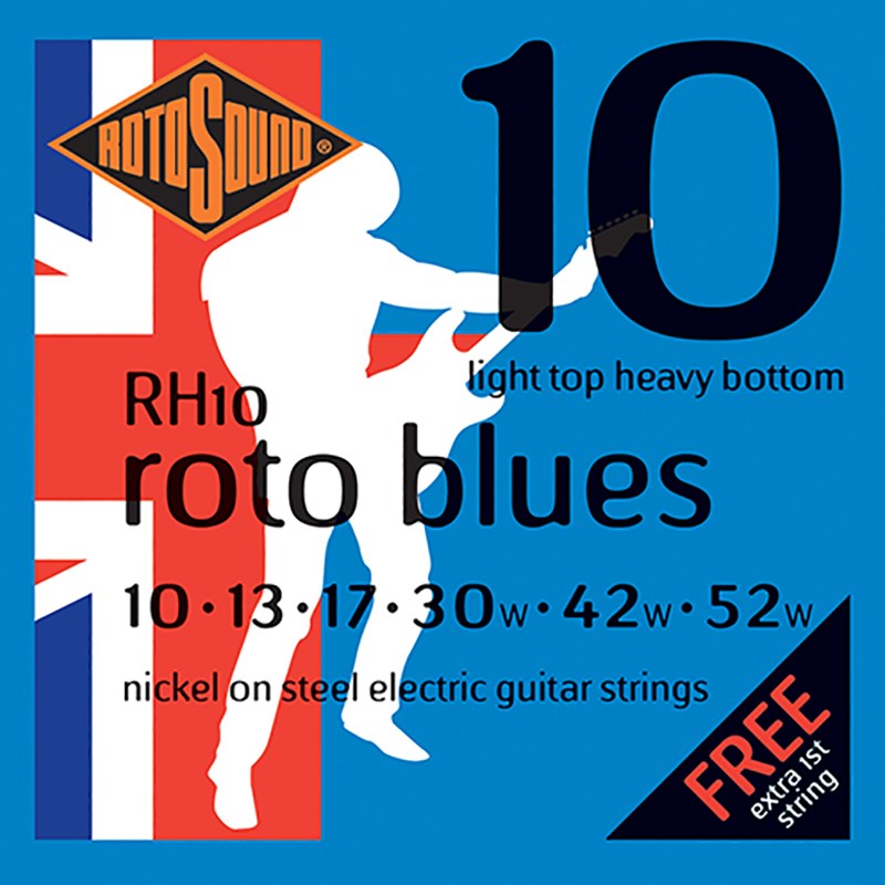 Electric Guitar Strings RH10 Roto Blues - Light top heavy bottom ROTO SOUND (新品)