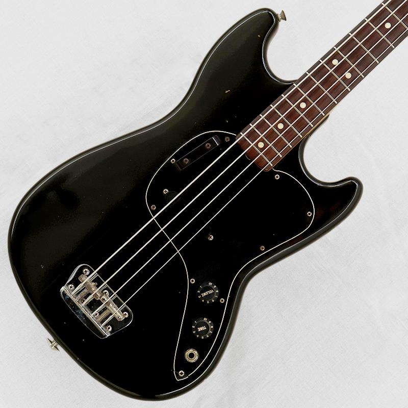 イケベ楽器楽天ショップのVINTAGE Musicmaster Bass '81 Black/R Fender USA (ヴィンテージ やや使用感あり)｜アングル2
