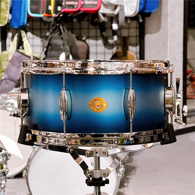 SLLS6514SSK371 [Radio King Artist Snare Drum 14×6.5][Blue and Silver Lacquer] Slingerland (新品)