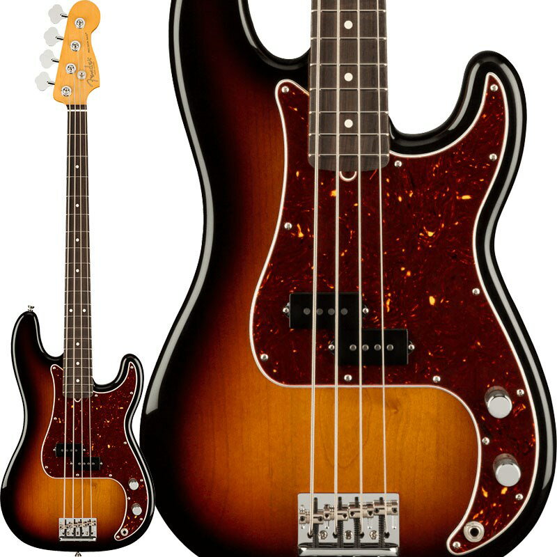 American Professional II Precision Bass (3-Color Sunburst/Rosewood) 【初売りセール】 Fender USA (新品)