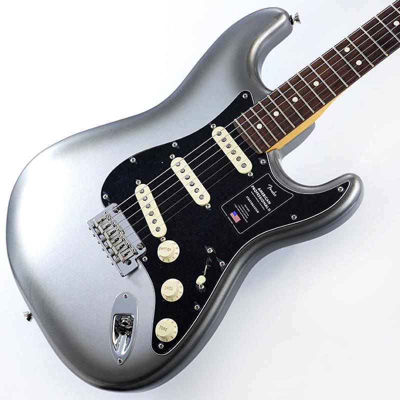 American Professional II Stratocaster (Mercury/Rosewood) ※キズ有り特価品 Fender USA (アウトレット 並品)