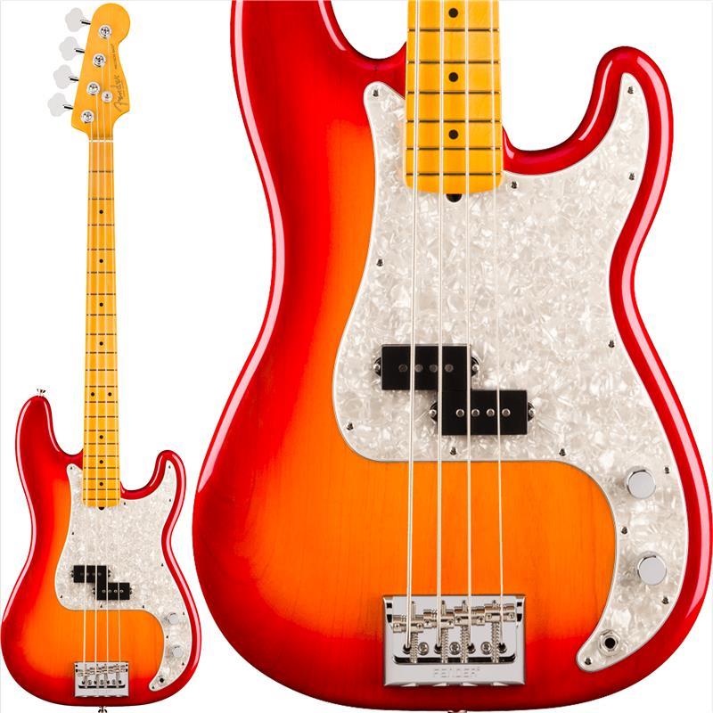 ■商品紹介【新モデル発売記念キャンペーン！】Fender USAの最新モデルAmerican Professionalのベースモデルをご購入の方に、なんと先着でFender USA STROBO SONIC PRO TUNER PEDAL (￥14，300相当)をプレゼント！Strobo-Sonic Proは、使い勝手の良い超高精度のストロボチューナーで、驚異的な±0.01セントのチューニング精度を持ちながら、ペダルボードにも優しいコンパクトな設計です。ステージ上での使用を想定して設計されており、大型で視認性の高いLEDディスプレイ、自動輝度調整機能、そして2つの表示モードにより、どんなプレイヤーでも直感的にチューニングが行えます。最新モデルと共にスタジオやステージでご使用ください！※数量限定のため、規定数に達し次第キャンペーンは終了となります。※商品は後日お送りさせていただく場合も御座います。-------------------------------------------------------------------American Professional Precision Bassは、70年以上にわたる革新、インスピレーション、そして進化の積み重ねを基に、現代のプロフェッショナルプレイヤーの要求に応えるために開発されたモデルです。Modified 1963 Cネックシェイプには、滑らかなロールドエッジ加工を施した指板、快適な演奏性を実現するSuper-Naturalサテンフィニッシュ、そして新たにデザインされたネックヒールを採用。優れた握り心地とハイポジションへのスムーズなアクセスを実現しています。新開発のV-Mod III Precision Bassスプリットコイルピックアップは、Precision Bassならではの力強いパンチと唸るようなローエンドを維持しながら、これまで以上に高い明瞭度を実現しています。また、ClassicGear Precisionポテンショメーターは、最適化されたトルク設定と高精度な抵抗値、音楽的なテーパー特性により、人間の聴覚特性に合わせた、音量や音色の滑らかで自然なコントロールを実現します。American Professional Precision Bassは、手にした瞬間から感じられる親しみやすさと優れたサウンドの汎用性を備えています。数々の改良を積み重ねることで、プロフェッショナル向け楽器の新たな基準を打ち立てるモデルへと進化しました。※画像はサンプルです。製品の特性上、木目・色合いは1本1本異なります。■仕様詳細Body Material: AshBody Finish: PolyurethaneNeck: Maple， Modified 1963 CNeck Finish: Super-Natural Satin Urethane Finish on Back of Neck with Gloss Urethane Headstock FaceFingerboard: Maple， 9.5inch (241 mm)Frets: 20， Narrow TallPosition Inlays: Black DotNut (Material/Width): Bone， 1.625inch (41.3 mm)Tuning Machines: Fender Lightweight Vintage-Style Keys with Tapered ShaftsScale Length: 34inch (864 mm)Bridge: 4-Saddle HiMass Pro (String-Through-Body or Top-Load)Pickguard: 4-Ply Aged White PearloidPickups: (Bridge)， V-Mod III Split Single-Coil Precision Bass (Middle)， (Neck)Pickup Switching: NoneControls: Master Volume， Master ToneControl Knobs: Knurled Flat-TopHardware Finish: Nickel/ChromeStrings: Fender USA 7250M Nickel Plated Steel (.045-.105 Gauges)， PN 0737250406Deluxe Molded Case付属検索キーワード：イケベカテゴリ_ベース_エレキベース_PBタイプ_Fender USA_American Professional_新品 SW_Fender USA_新品 JAN:0885978991815 登録日:2026/10/12 エレキベース フェンダー ふぇんだー フェンダーUSA FenderUSA アメプロ アメリカンプロフェッショナル