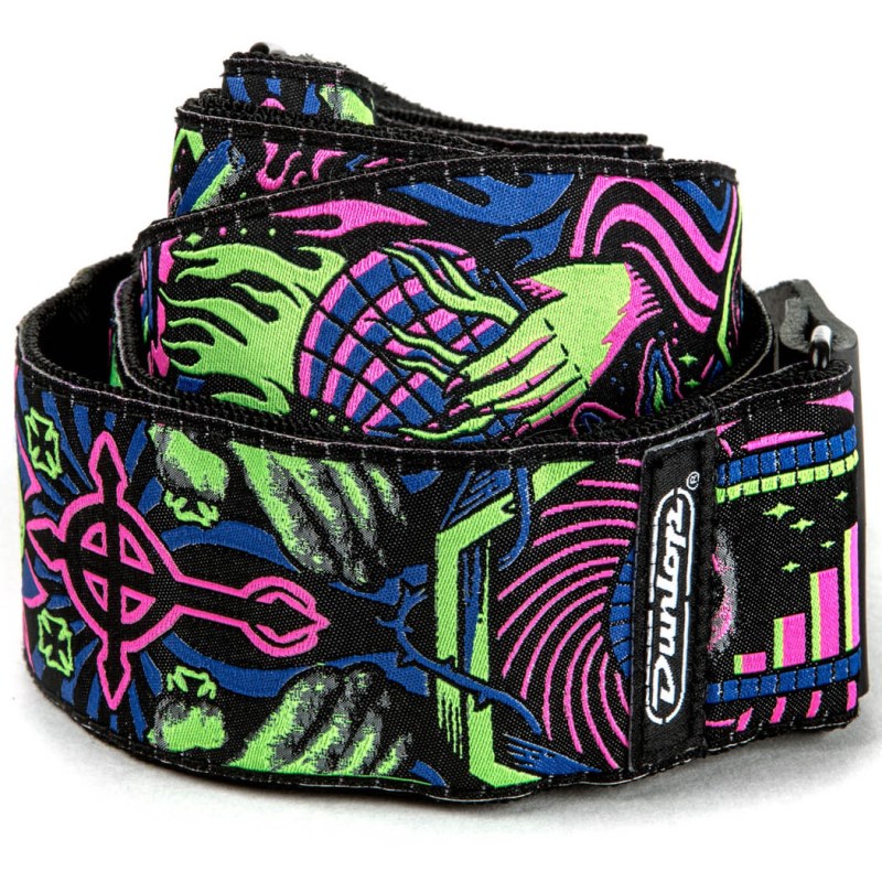 I Love Dust Jacquard Straps Headspace Green (ILD01) Dunlop (Jim Dunlop) (����)