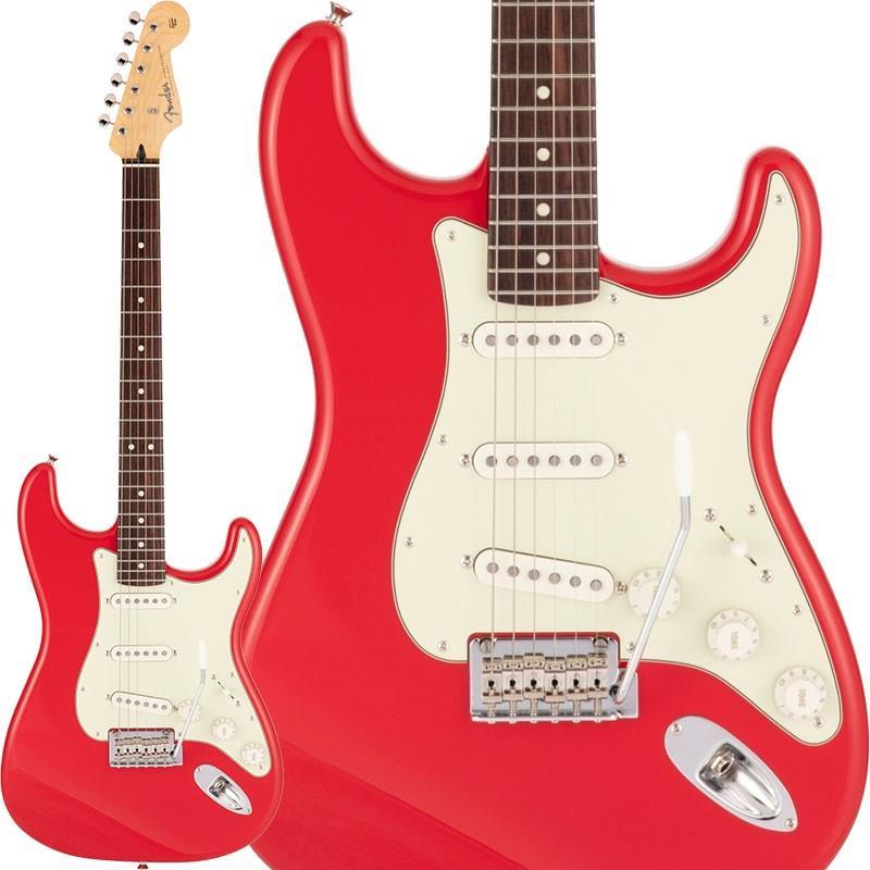 ■商品紹介新品チョイキズ超特価！Fender Made in Japan Hybrid II SeriesMade in Japan Hybrid IIは、ヴィンテージなルックスはそのままに、プレイヤーや音楽のジャンルを選ばないオールマイティーなモダンスペックを盛り込んだ、まさに「ハイブリッド」と呼ぶにふさわしいシリーズです。 リズム/リード問わず、どのギタリストやベーシストにもフィットする演奏性と楽器のトーンを兼ね備えた製品を、世界的にファンの多いMade in Japanで実現しました。Hybrid II Stratocasterは、定評あるアルダーボディに新設計のHybrid II Custom Voiced Single Coilピックアップを装備し、ヴィンテージスタイルサドル付きの2点支持トレモロシステムを搭載。ヴィンテージロッキングチューナー、Modern Cシェイプにサテンフィニッシュのネック、9.5インチラジアスの指板とナロートールフレットがスムーズなプレイヤビリティを提供します。※画像はサンプルです。製品の特性上、杢目、色合いは個体ごとに異なります。■仕様詳細Series: Made in Japan Hybrid IIBody Material: AlderBody Finish: Gloss PolyurethaneNeck: Maple， Modern CNeck Finish: Satin Urethane Finish on Back， Gloss Urethane Finish on FrontFingerboard: Maple or Rosewood， 9.5 (241 mm)Frets: 22， Narrow TallPosition Inlays: Black Dot (Maple)， White Dot (Rosewood)Nut (Material/Width): Bone， 1.650 (42 mm)Tuning Machines: Vintage-Style LockingScale Length: 25.5 (648 mm)Bridge: 2-Point Synchronized Tremolo with Vintage-Style Stamped Steel SaddlesPickguard: 3-Ply Black or 3-Ply Eggshell or 3-Ply Mint Green or 4-Ply TortoiseshellPickups:Hybrid II Custom Voiced Single Coil Stratocaster (Bridge)Hybrid II Custom Voiced Single Coil Stratocaster (Middle)Hybrid II Custom Voiced Single Coil Stratocaster (Neck)Pickup Switching: 5-Position BladePosition 1. Bridge PickupPosition 2. Bridge and Middle PickupPosition 3. Middle PickupPosition 4. Middle and Neck PickupPosition 5. Neck PickupControls: Master Volume， Tone 1. (Neck Pickup)， Tone 2. (Bridge/Middle Pickup)Control Knobs: EggshellHardware Finish: Nickel/ChromeStrings: Nickel Plated Steel (.009-.042 Gauges)ソフトケース付属検索キーワード：イケベカテゴリ_エレキギター_STタイプ_Fender Made in Japan_Hybrid II Stratocaster_アウトレット SW_Fender Made in Japan_アウトレット JAN:0885978544936 登録日:2026/05/06 エレキギター フェンダー ふぇんだー フェンダージャパン フェンジャパ フェンダーJ ストラト ストラトキャスター