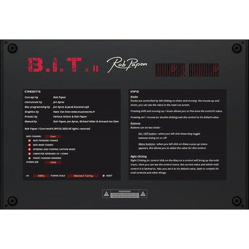 BIT2 (代引不可)(オンライン納品) Rob Papen (新品) BIT2 (代引不可)(オンライン納品) Rob Papen (新品)