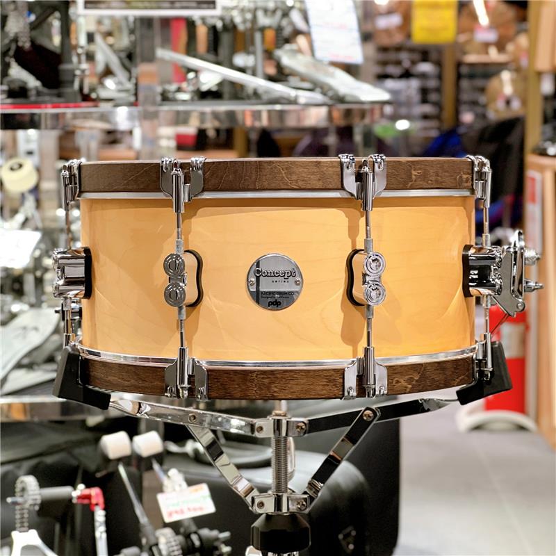 其它 - PDCC6514SSNW [Concept Classic Snare Drum / 14×6.5][Natural Stain with Walnut Hoops]【数量限定特価品】 pdp by DW (アウトレット 美品)