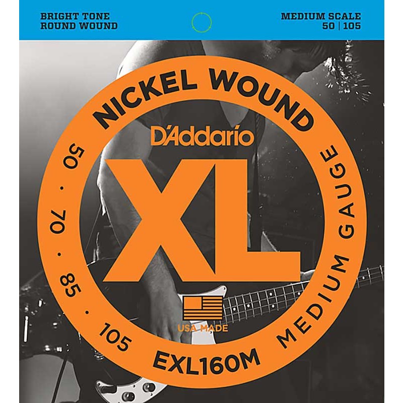 XL Nickel Round Wound EXL160M D’Addario (新品)