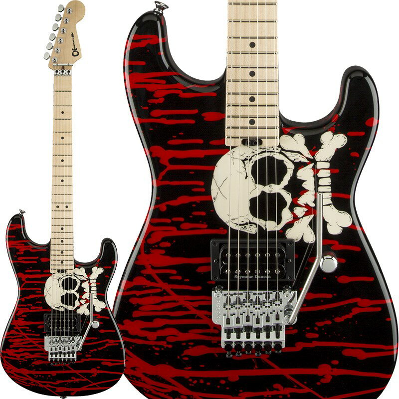 Warren DeMartini Signature Pro-Mod Blood and Skull (Blood and Skull/Maple) Charv...