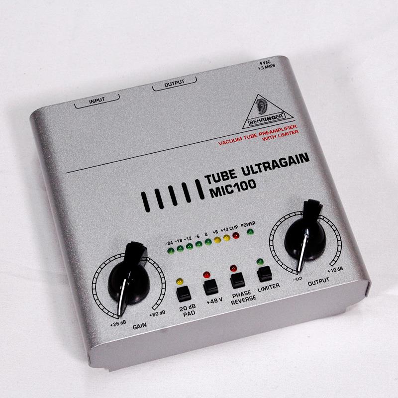 USED 中古 MIC100 (ベリンガー)(真空管マイクプリアンプ)(リミッター付き) BEHRINGER (ユーズド やや使用感あり)